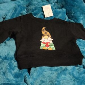 Unisex Sweatshirt Size 3-6m Gnome Design Well Worn NEW
